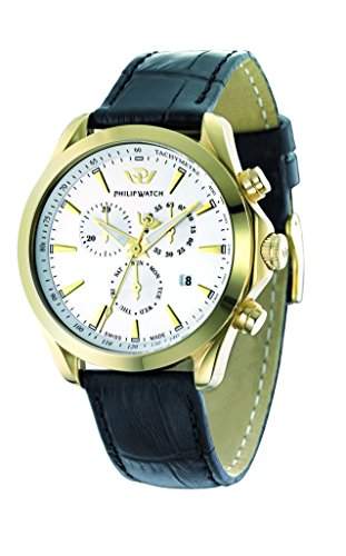 Philip Watch Herren-Armbanduhr BLAZE Chronograph Quarz Leder R8271665002