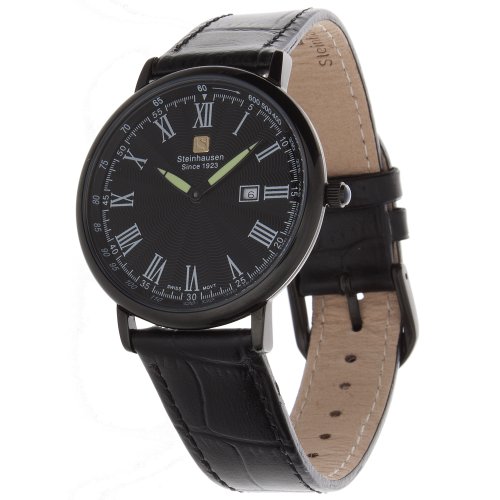 Steinhausen Mens SW493LLLA Dunn Horitzon Ultra Thin Swiss Quartz Watch