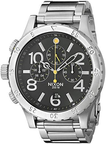 Nixon Unisex-Armbanduhr The 48-20 Chrono Chronograph Quarz Edelstahl A486000-00