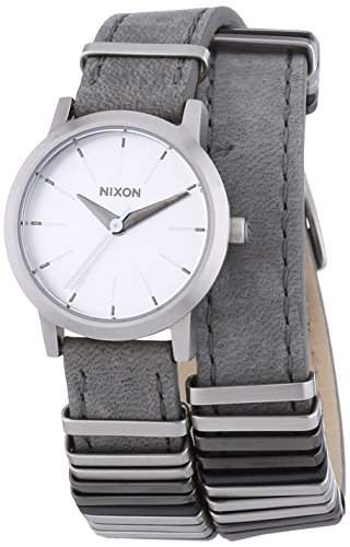 Nixon Damen-Armbanduhr XS Analog Quarz Leder A4031763-00