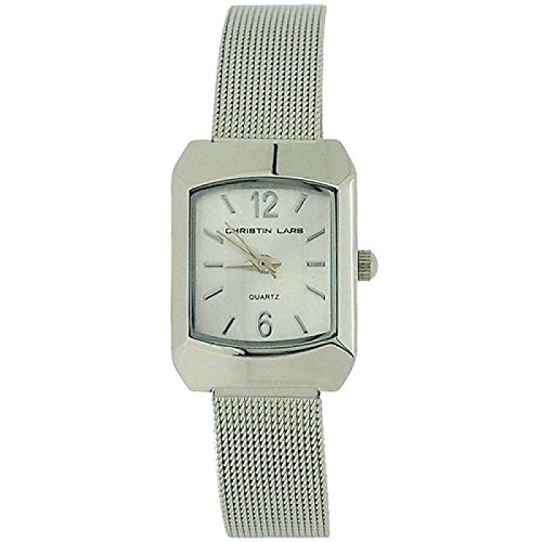 Christin Lars wa137621 Armbanduhr Damen Armband aus Edelstahl Farbe Silber