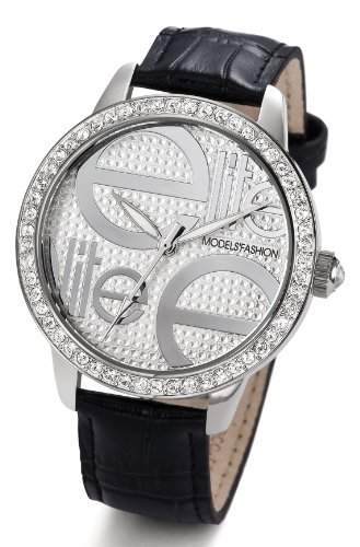 Elite Damen-Armbanduhr Analog Quarz Leder E52452-204