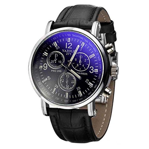 Maenner Uhren Bluestercool Luxus Mode Maenner Blue Ray Glas Quartz Analog Uhren B