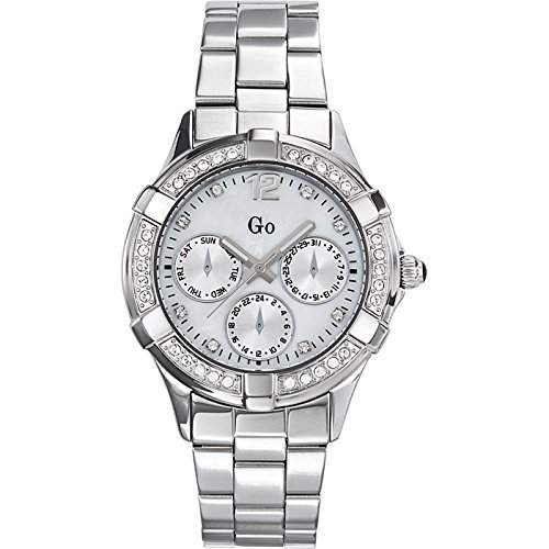 GO Girl Only Damen-Armbanduhr XS Zifferblatt im Totalisatorendesign Analog Edelstahl 694437