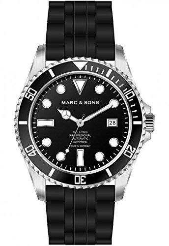 MARC SONS Professional Automatik Taucheruhr Diver Watch MSD 044 BS