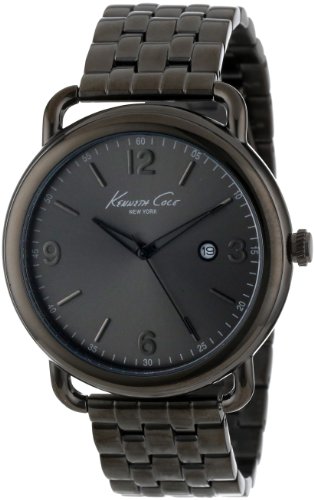 Kenneth Cole New York Mens KC9256 Modern Core Triple Black Analog Date Bracelet Watch