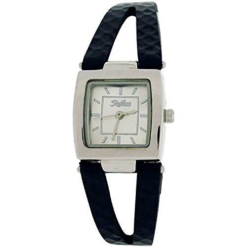 Reflex Armbanduhr mit silbernem Sonnenstrahl Zifferblatt und geteiltem PU Armband