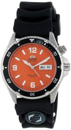 Orient Herren CEM65004M Orange Mako Automatic Rubber Strap Dive Armbanduhr