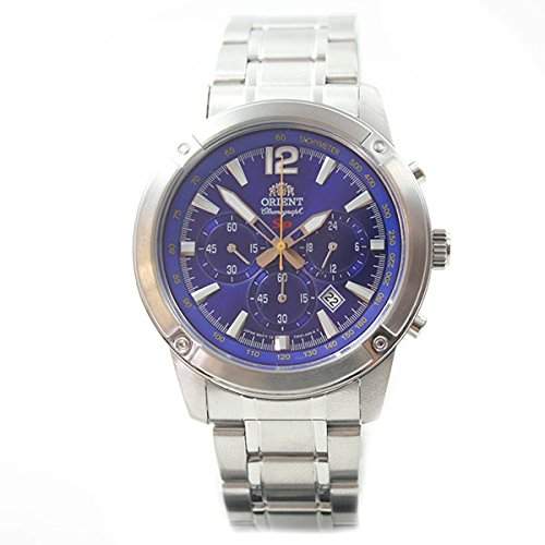 Orient Herren-Armbanduhr Chronograph Quarz Edelstahl FTW01004D0