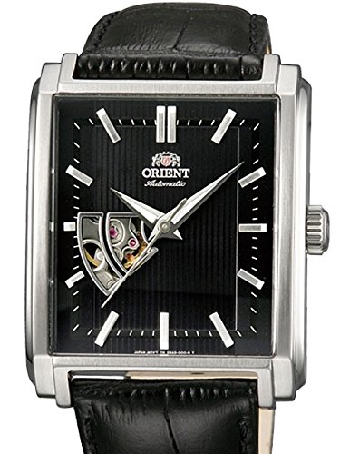 Orient DBAD004B Automatische Armbanduhr teilweise Skelettansicht Nadelstreifen Zifferblatt