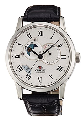 Orient ET0T002S Armbanduhr mit Saphirglas Automatikuhr mit Sonne und Mond
