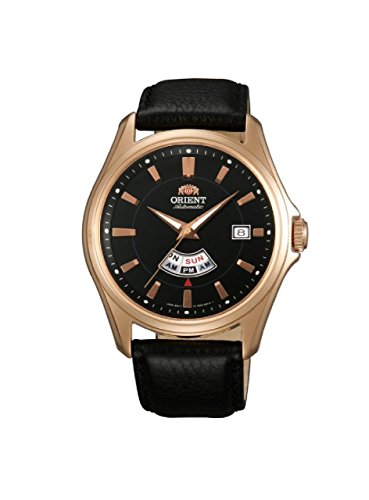 Orient Herren Elegante Leder Armbanduhr ffn02002bh
