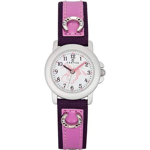 Certus Unisex-Armbanduhr Analog Kunststoff rosa 647479