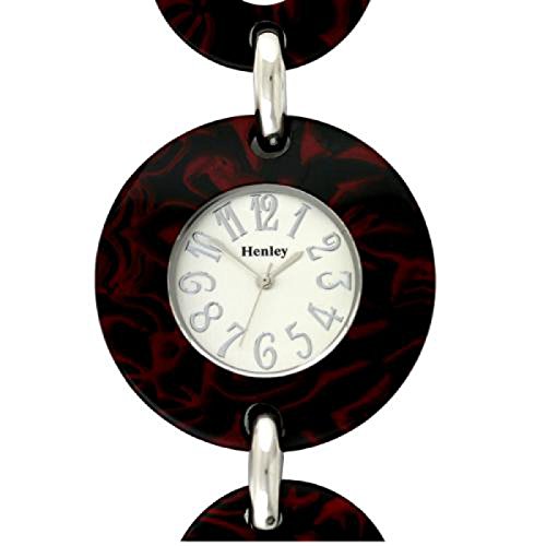 Henley Glamour H07038 3 mit drei Ringen in rubinron schwarz
