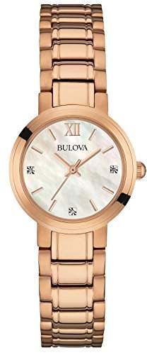 Bulova Damen-Armbanduhr Analog Quarz Edelstahl 97P115