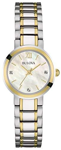 Bulova Damen-Armbanduhr Analog Quarz Edelstahl 98P151