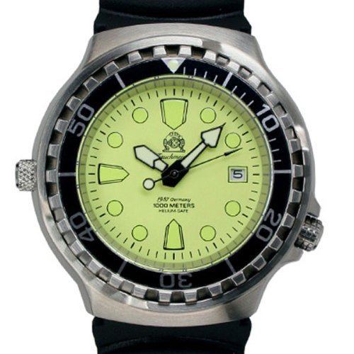 Profi Taucher Uhr Automatik Werk Saphir Glas Helium Ventil T229