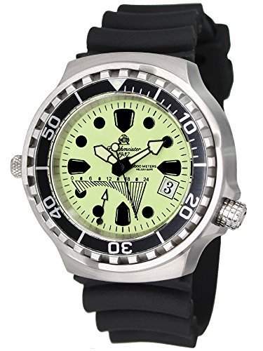 Profi Taucher Uhr Saphir Glas - 24 Std GMT Retrograde Anzeige T0104