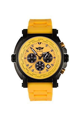 Armbanduhr Flieger FO64 gelb