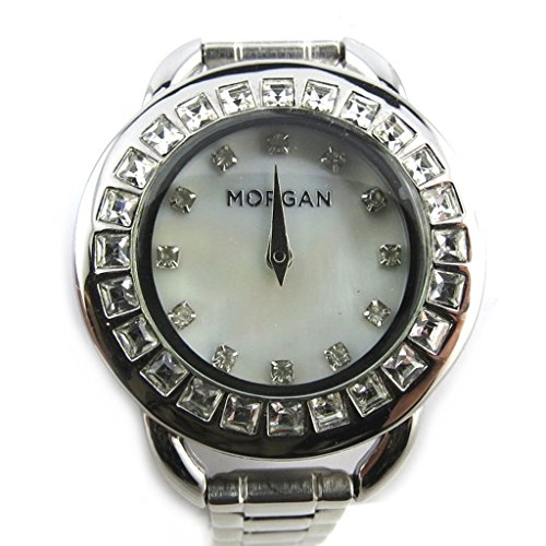 Armbanduhr french touch Morganweiss silber diamanten