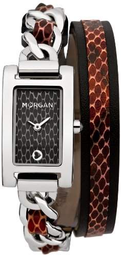 Morgan Damen-Armbanduhr Analog Quarz Leder M1173R