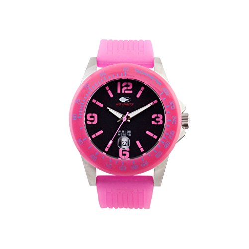 No Limits Armbanduhr Unisex Watch NLT30010 LAMPU FLUO black Pink 1001