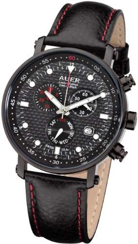 AUER Carbon Black Limited ZU-611-CBBLE Herrenchronograph SWISS ISA