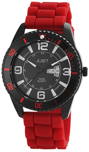 Just Watches XL Analog Quarz Kautschuk 48 S10734 RD