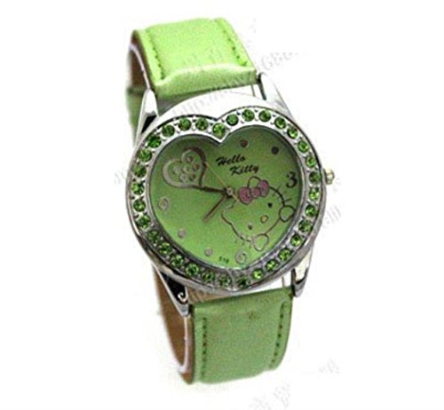 New Lovely Fashion Hello Kitty watches Girls Uhren M dchen Ladies Wrist Watch WKT KTW53465G