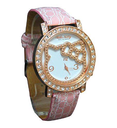 New Lovely Fashion Hello Kitty watches Girls Uhren M dchen Ladies Wrist Watch WKT KTW915P