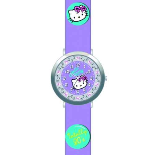 Hello Kitty 4402106 Analog Zifferblatt Violett Armband Leder violett
