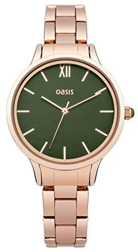 OASIS Damen-Armbanduhr Analog Quarz Edelstahl B1488