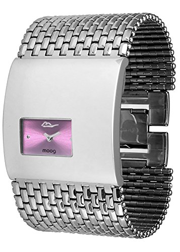 Moog Paris Geometric Silber aus Edelstahl Armband aus Edelstahl in Frankreich hergestellt M41114 003