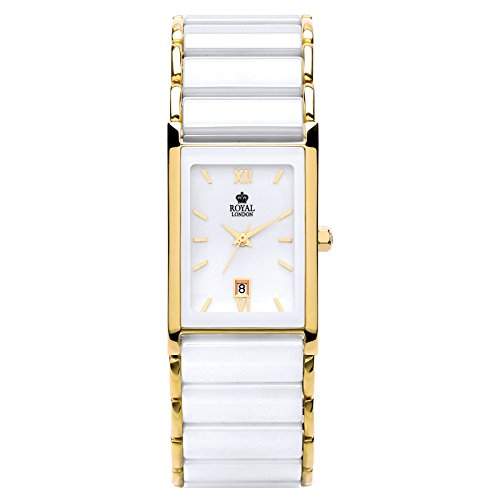 Royal London Damen-Armbanduhr Keramik analog Datum 20154-05