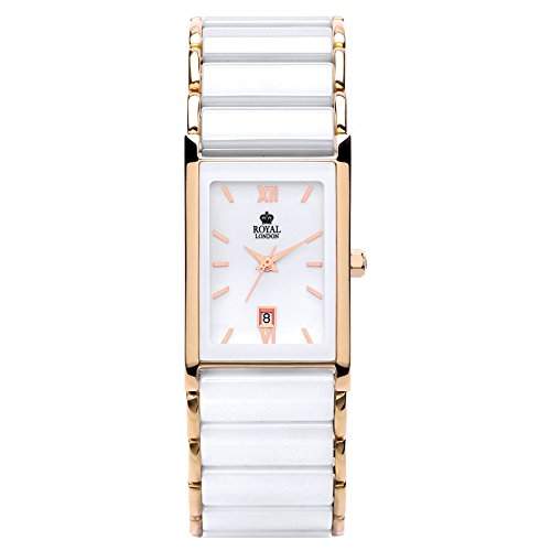 Royal London Damen-Armbanduhr Keramik analog Datum 20154-06