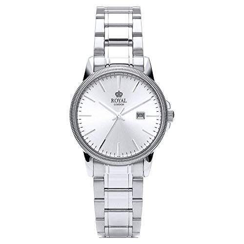 Royal London Ladies Classic Damen-Armbanduhr Edelstahl analog Datum 21198-05
