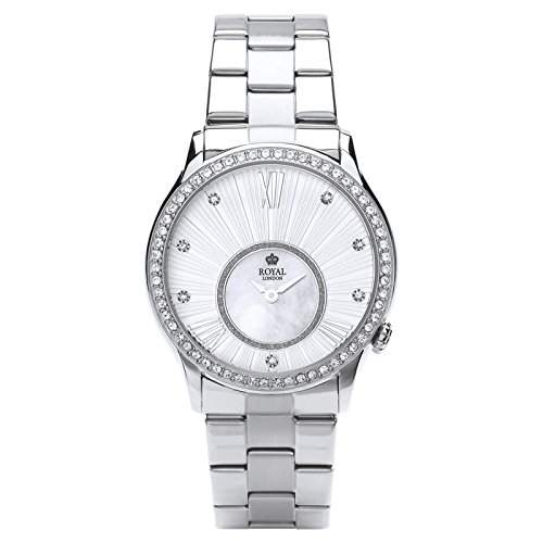 Royal London Ladies Fashion Damen-Armbanduhr analog Silber 21284-06