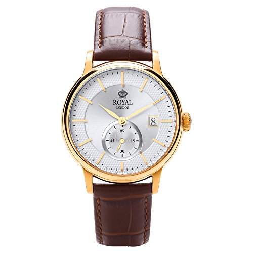 Royal London Gents Classic Herren-Armbanduhr Datum dezentrale-Sekunde analog 41231-03