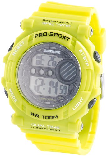 PEARL sports Digitale Armbanduhr mit Stoppuhr gruen