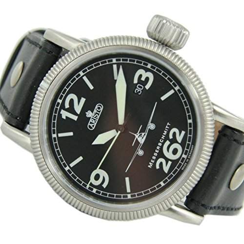 Aristo Herren Messerschmitt Uhr Fliegeruhr ME 262 Automatik 3H262-X