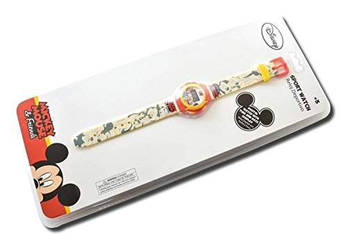 Disney Kinderuhr Rot Gelb Digital Mickey Maus Jungen Maedchen Girls Uhr
