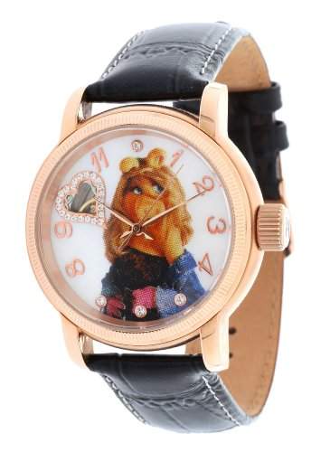 Disney Damen Armbanduhr Miss Piggy black DI-D05-094491-2