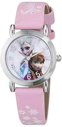 Disney Maedchen-Armbanduhr Frozen Analoguhr Analog Quarz Kunstleder 755431