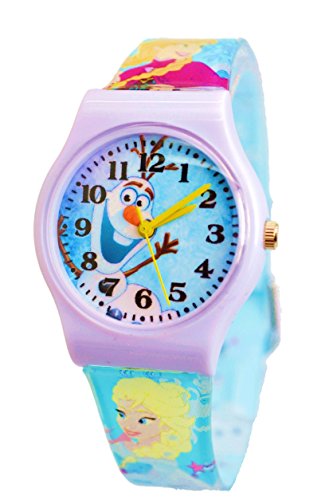 Disney Frozen Olaf First Time Teacher Armbanduhr fuer Kinder Grosse Colorful Analog Display