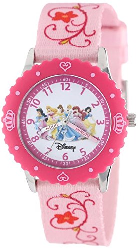 Disney Kids W000050 Princess Stainless Steel Time Teacher Watch
