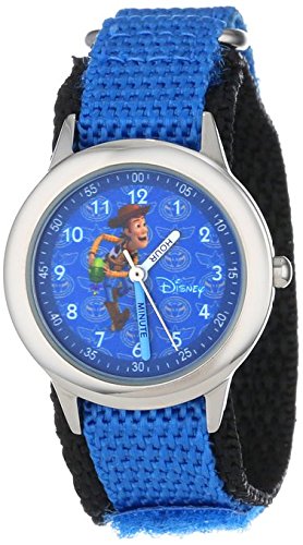 Disney Kids W000066 Time Teacher Toy Story 3 Woody Stainless Steel Watch