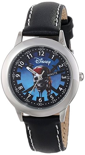 Disney Kids W000155 Pirates of the Caribbean Stainless Steel Time Teacher Watch
