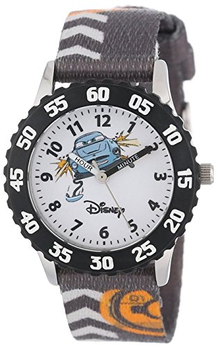 Disney Kids W000368 Time Teacher Cars Stainless Steel Watch With Printed Band