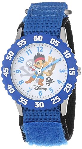 Disney Kids W000381 Time Teacher Jake and the Neverland Pirates Stainless Steel Watch
