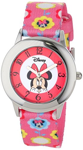 Disney Kids W000854 Tween Minnie Mouse Stainless Steel Printed Strap Watch